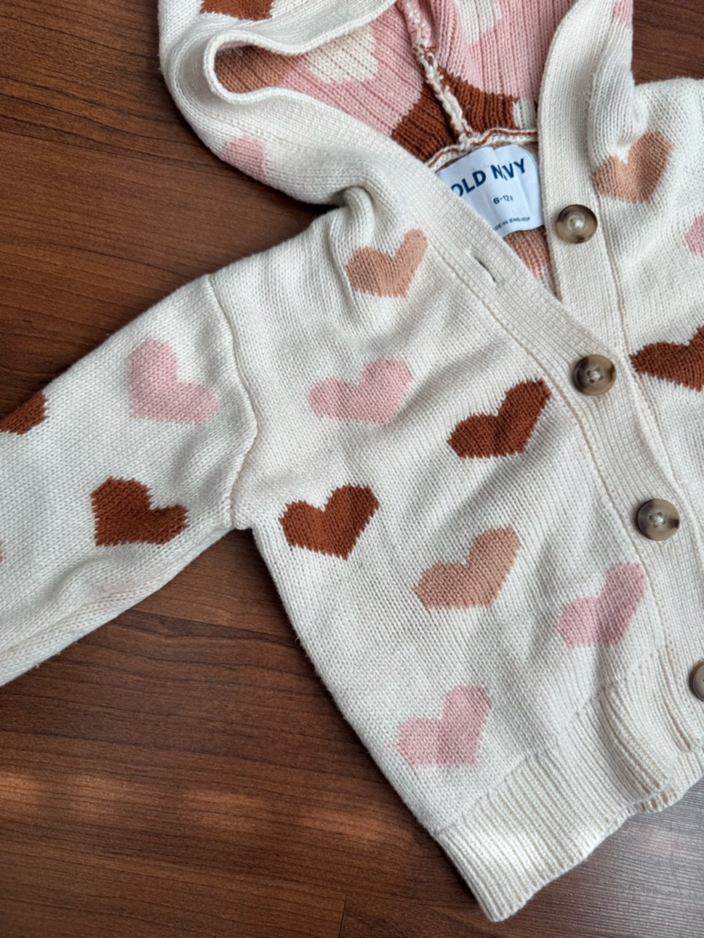 Old Navy Baby Girls Hooded Cardigan - Picture 3 of 5